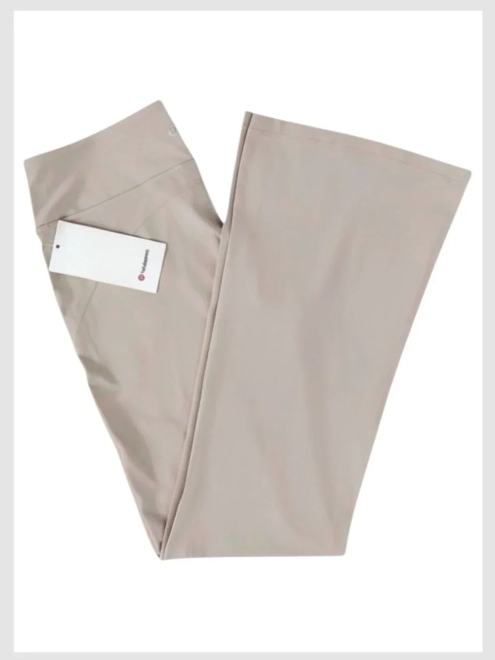 Lululemon Groove Nulu Flared Pant Ashen Rose Taupe High Rise Size 12